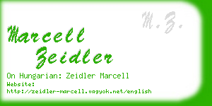 marcell zeidler business card